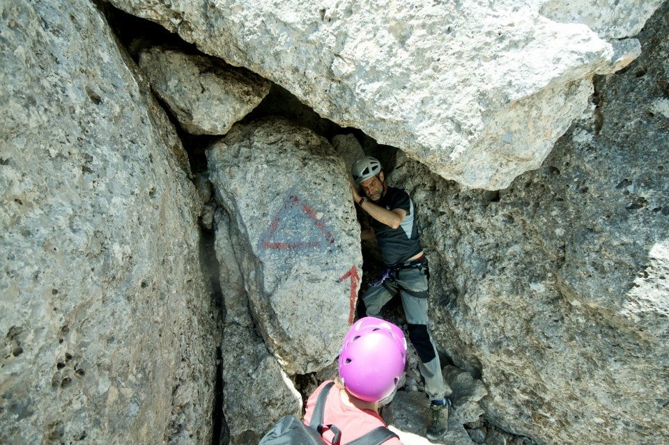 INTERMEDIATE VIA FERRATA ON GRAN SASSO - ITALY