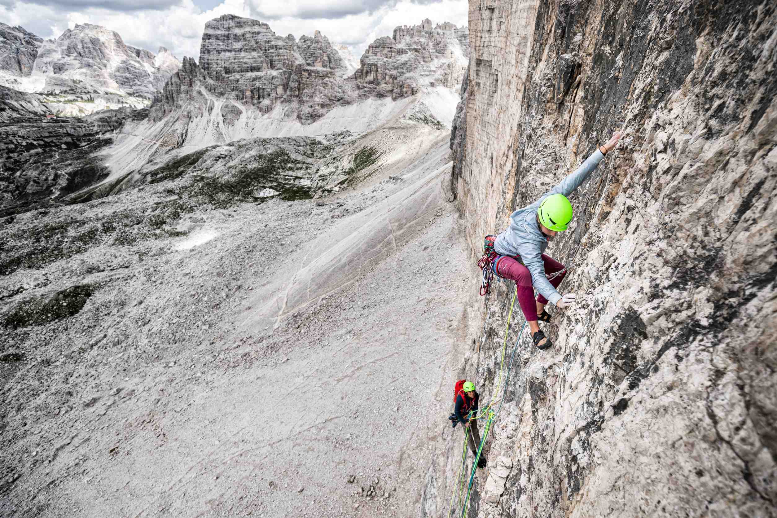 Eline Le Menestrel: 'I could have died but I also could have enjoyed a beautiful day climbing "the Fish"'.